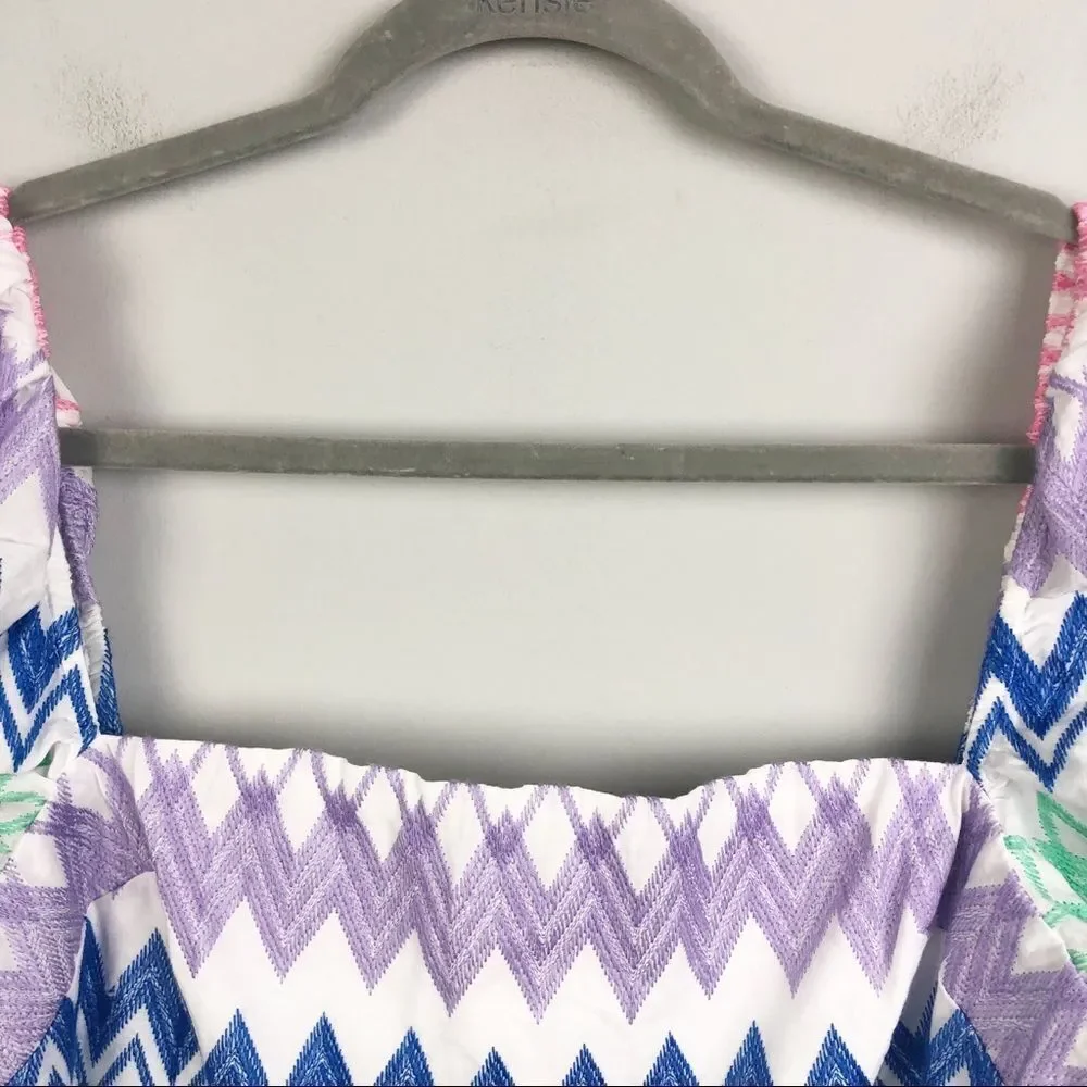 ANTHROPOLOGIE | YUMI KIM New Cherise Embroidered Puff Sleeve Top Women’s Size M